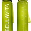 BELLAVITA Drinkfles - Groen - Waterfles - Drinkfles Volwassenen - Drinkfles Kinderen - Drinkfles 1 Liter - Fles - 1 Liter - 1000ml - Tritan - Fruitfilter- BPA-vrij - 100% Lekvrij