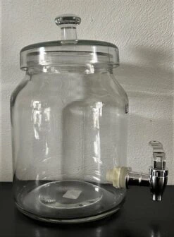 Merkloos Glazen Pot Met Deksel En Kraantje