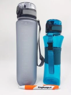 Drinkfles 1 Liter - Sport Drinkbus 1000 Ml Bidon Grijs 1L - King Mungo KMDF010 -Waterfles Voor Buiten 899x1200 1