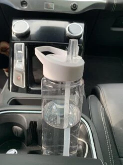 Merkloos Waterfles Met Rietje - 700ML - Drinkfles - Transparant- Wit -Waterfles Voor Buiten 899x1200 9