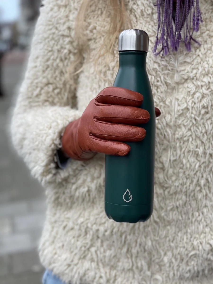 Wattamula Design Eco RVS Drinkfles - Mosgroen - Extra Dop Met Rietje En Carrier - 500 Ml - Waterfles - Thermosfles - Sport 5 Wattamula Design Eco RVS Drinkfles - Mosgroen - Extra Dop Met Rietje En Carrier - 500 Ml - Waterfles - Thermosfles - Sport - Afbeelding 3