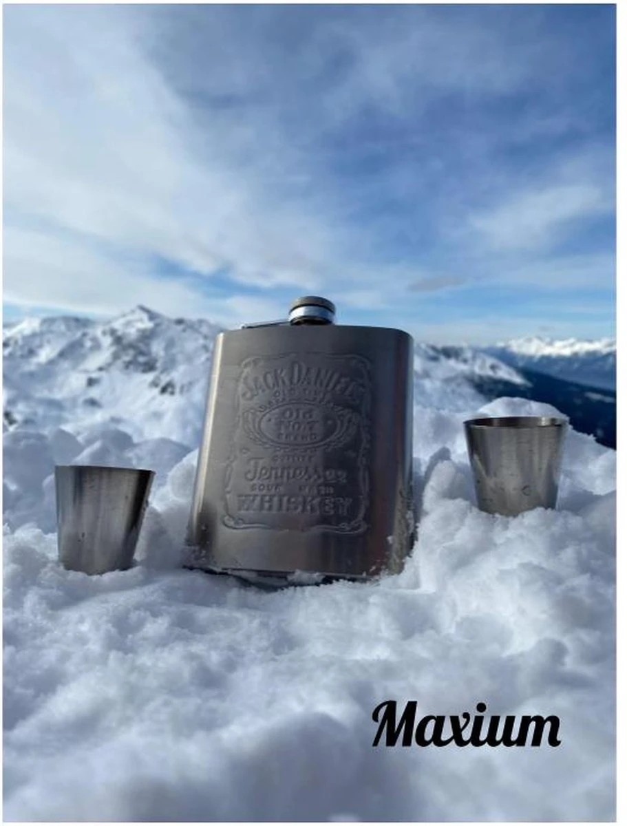 Merkloos Maxium Jack Daniels Heupfles - Zilver - RVS - Drankfles - Flacon - Zakfles - Zakflacon - Drankflacon - Heupfles - Veldfles - Incl. Trechter En Bekertjes 15 Merkloos Maxium Jack Daniels Heupfles - Zilver - RVS - Drankfles - Flacon - Zakfles - Zakflacon - Drankflacon - Heupfles - Veldfles - Incl. Trechter En Bekertjes - Afbeelding 13