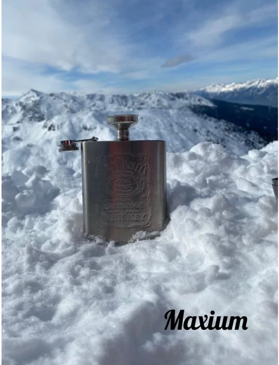 Merkloos Maxium Jack Daniels Heupfles - Zilver - RVS - Drankfles - Flacon - Zakfles - Zakflacon - Drankflacon - Heupfles - Veldfles - Incl. Trechter En Bekertjes 16 Merkloos Maxium Jack Daniels Heupfles - Zilver - RVS - Drankfles - Flacon - Zakfles - Zakflacon - Drankflacon - Heupfles - Veldfles - Incl. Trechter En Bekertjes - Afbeelding 14