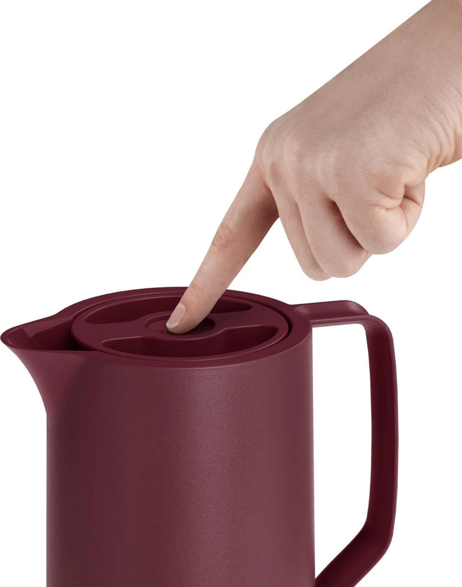 Tefal Motiva Thermoskan - 1L - Donkerrood 5 Tefal Motiva Thermoskan - 1L - Donkerrood - Afbeelding 3