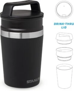 Stanley The Shortstack Travel Thermosbeker - 230 Ml - RVS/Mat Zwart 23 Stanley The Shortstack Travel Thermosbeker - 230 Ml - RVS/Mat Zwart -Waterfles Voor Buiten 975x1200