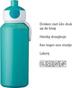 Mepal Drinkfles Pop-up Campus 400 Ml - Little Goose -Waterfles Voor Buiten 978x1200