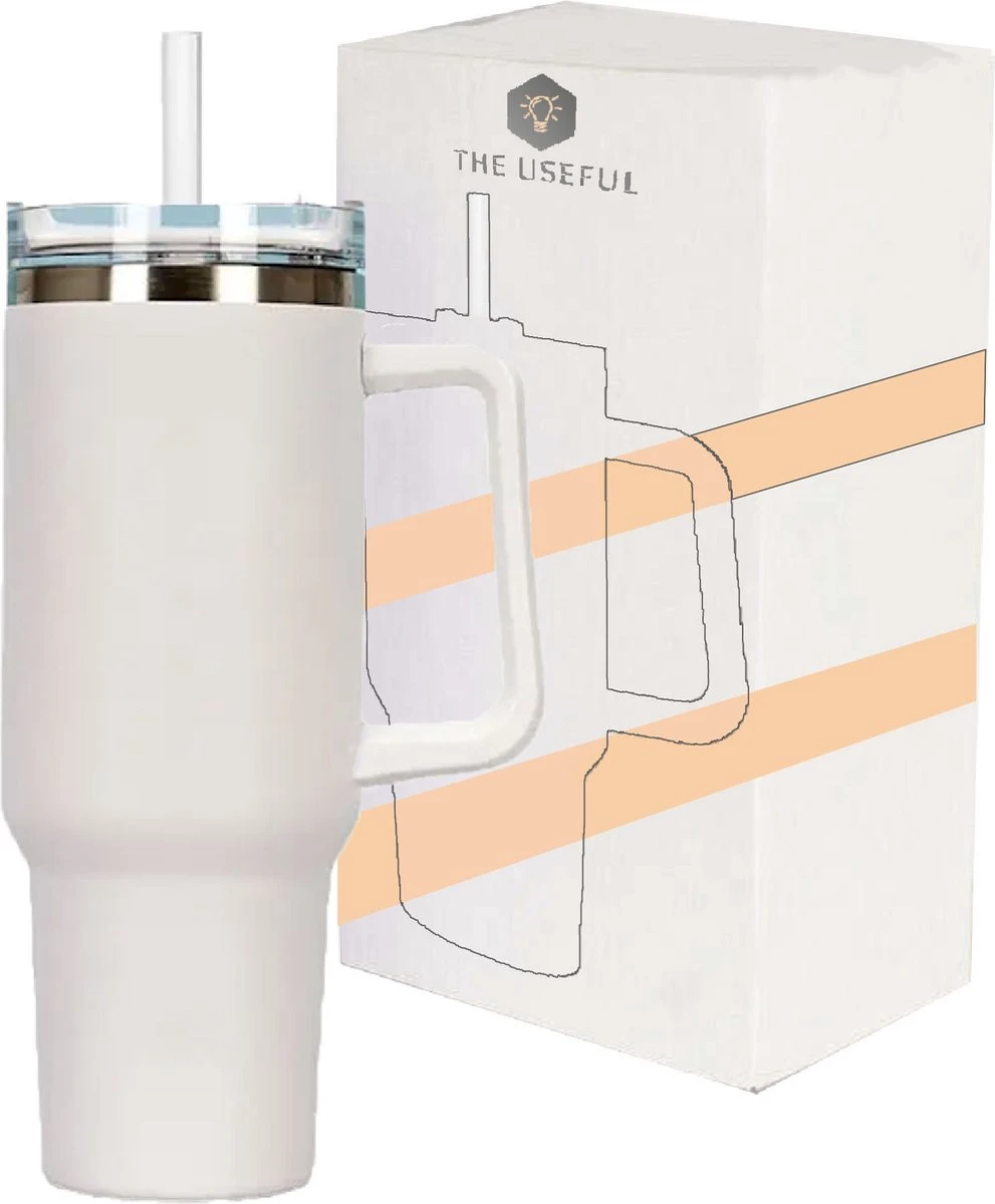 Drinkbeker - Drinkfles - Waterfles - Bidon - Cup With Straw - Tumbler Met Rietje - Thermosbeker - Handvaten - Met Rietje Volwassenen - Kinderen - 1200ML - 1 Liter - Thermosfles - RVS Fles - Cup To Go - Deksel - Koffie To Go - Ijskoffie Beker - Handle 3 Drinkbeker - Drinkfles - Waterfles - Bidon - Cup With Straw - Tumbler Met Rietje - Thermosbeker - Handvaten - Met Rietje Volwassenen - Kinderen - 1200ML - 1 Liter - Thermosfles - RVS Fles - Cup To Go - Deksel - Koffie To Go - Ijskoffie Beker - Handle